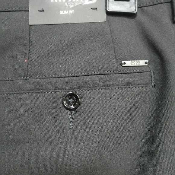 BNWT Hugo Boss Men's Pants Black Size 38W × 42L - Picture 2 of 7